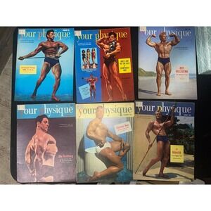Your Physique vintage Body Building Magazines Set Of 6